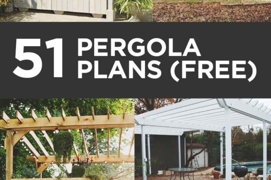 51 Free DIY Pergola Plans & Ideas That You Can Build in Your Garden
