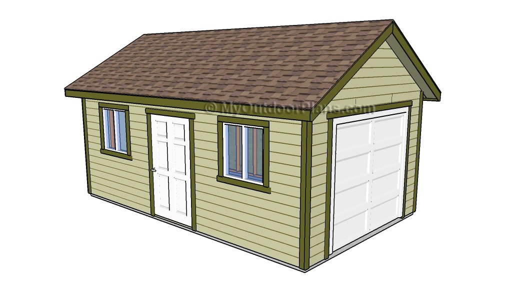 Diy Garage Plans With Detailed Drawings, 1 2 Car Attached Garage Plans