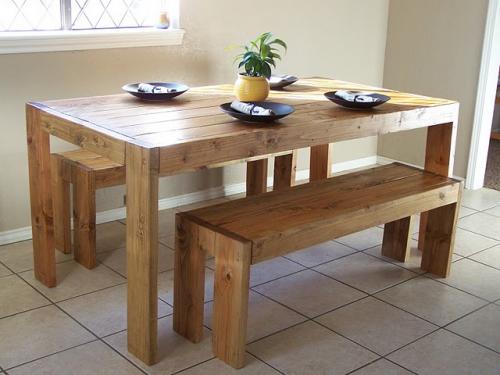 40 Diy Farmhouse Table Plans Ideas, Wooden Dining Table Plans