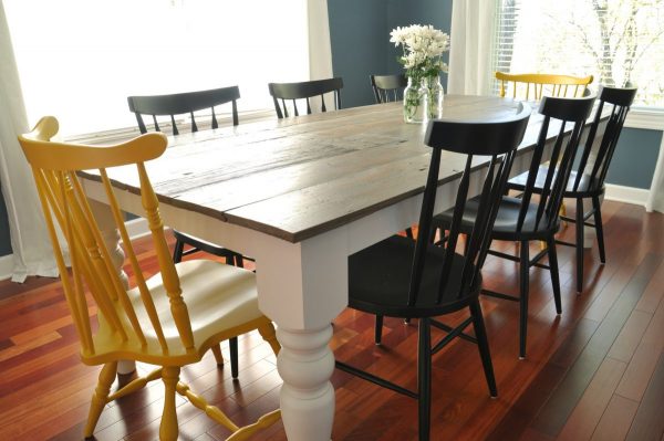 40 Diy Farmhouse Table Plans Ideas, Farm Table Dining Room Chairs