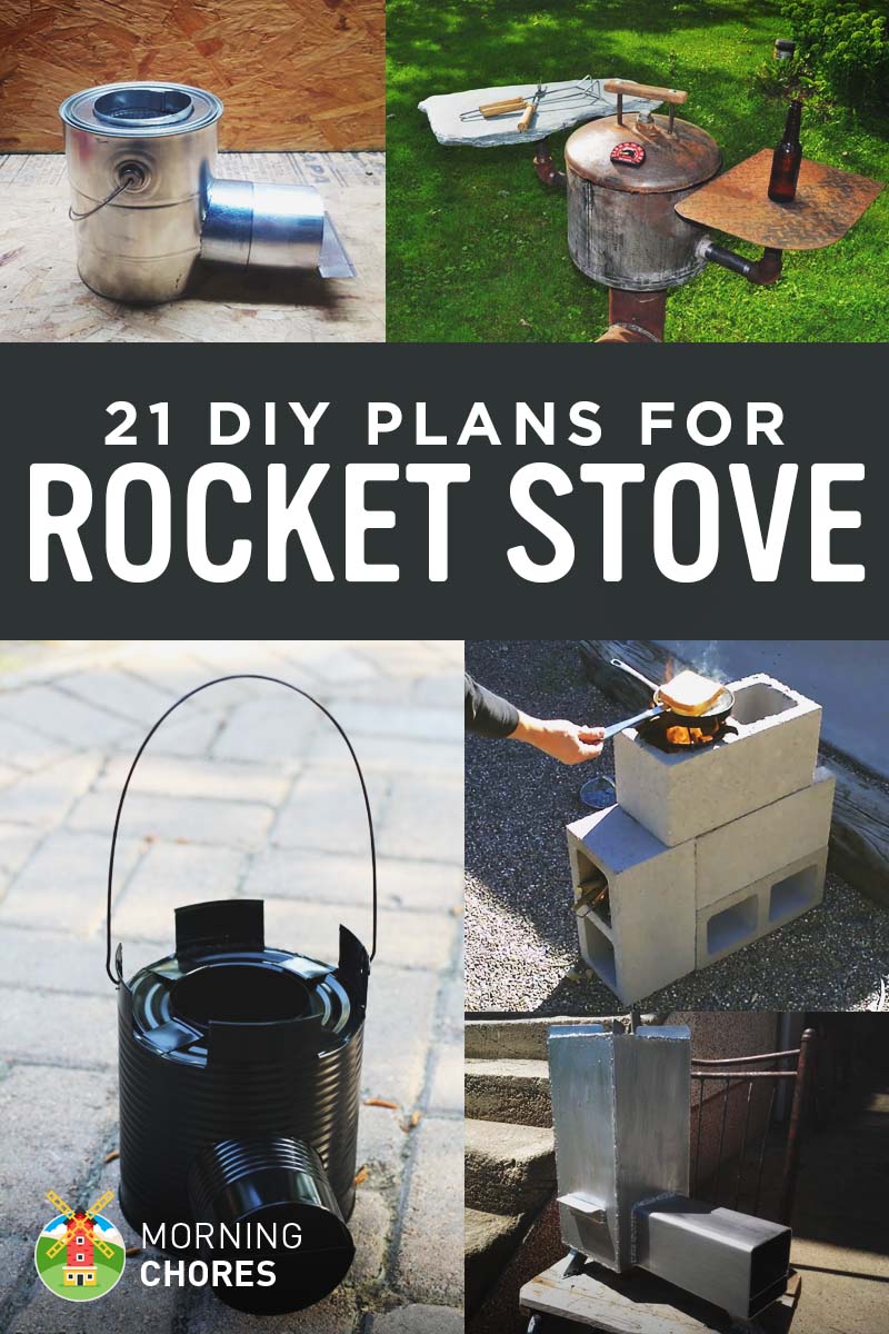 21 Diy Rocket Stove Plans To Cook, Rocket Stove Fire Pit Plans Pdf