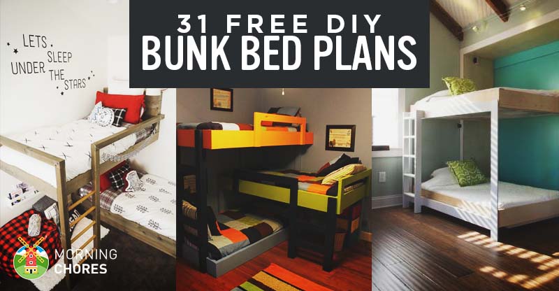 31 Diy Bunk Bed Plans Ideas That Will, Twin Over Queen Bunk Bed Plans Free