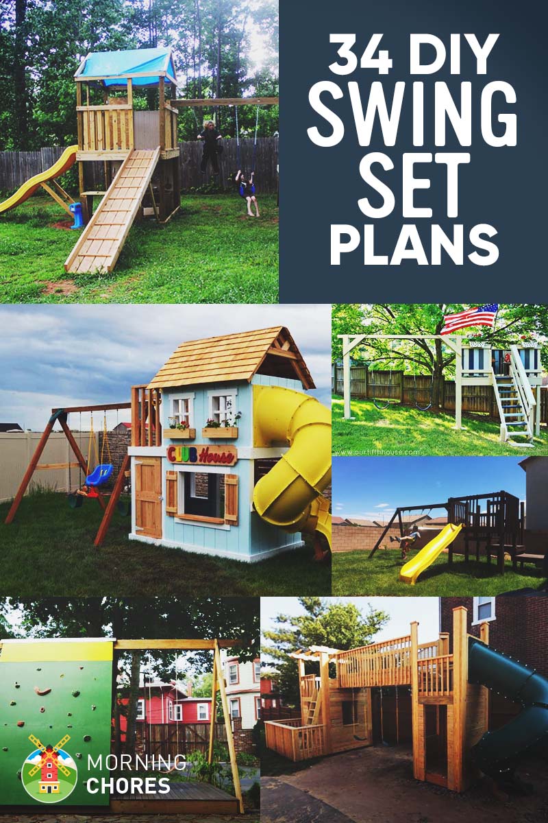 34 Free DIY Swing Set Plans for Your Kids' Fun Backyard ...