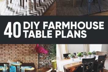 40 Free DIY Farmhouse Table Plans and Ideas for Your Dining Room