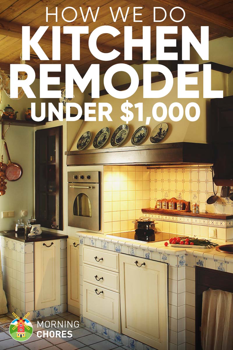 8 DIY Tips for Kitchen Remodel Ideas under $1000 FB