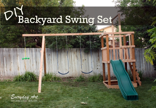 34 Free Diy Swing Set Plans For Your Kids Fun Backyard Play Area - Diy A Frame Swing Set With Slide