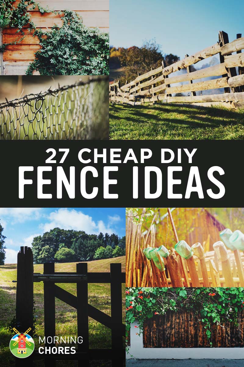 27 diy cheap fence ideas for your garden, privacy, or