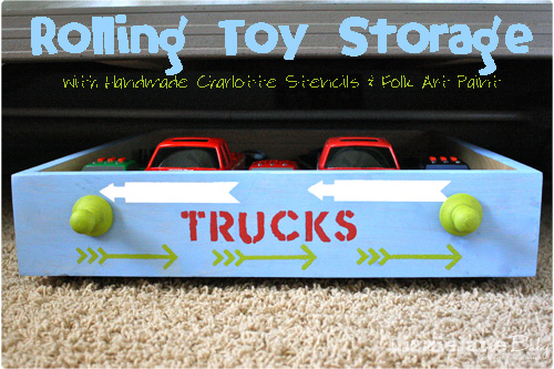 big toy truck storage