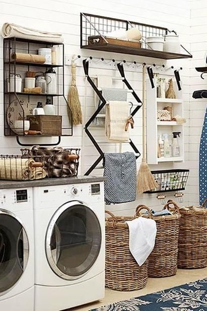 39 Clever Laundry Room Ideas That Are, Easy Diy Laundry Room Shelves Ideas
