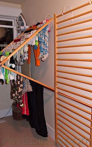 wall mounted clothesline ideas