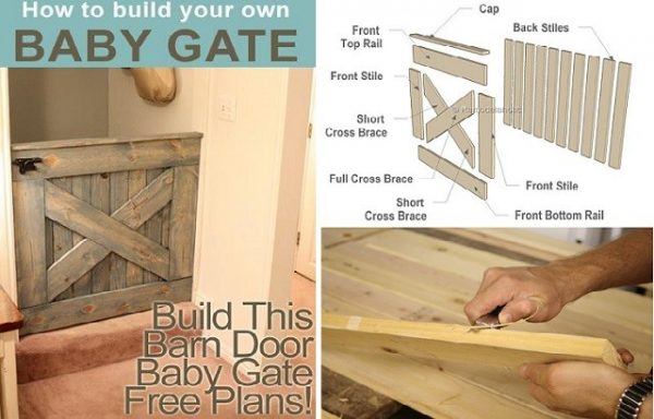 Diy Barn Door Plans And Ideas, Sliding Barn Door Baby Gate Diy