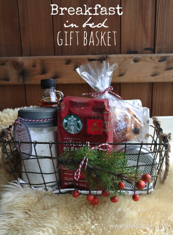 DIY Christmas Morning Mimosa Gift Basket