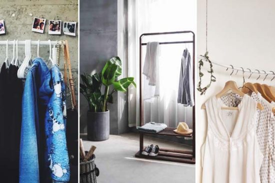 31 DIY Clothing Rack Ideas to Conveniently Increase Storage Space