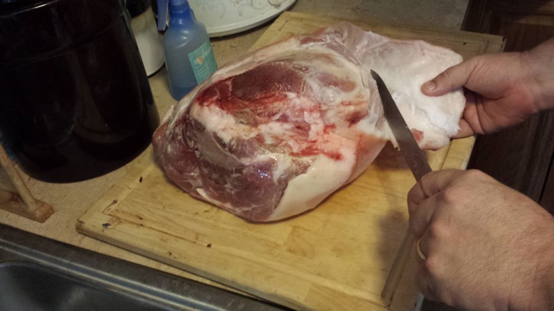 prepping for how to cure ham