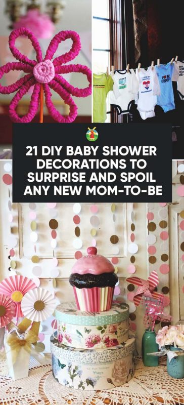 21 Diy Baby Shower Decorations To Surprise And Spoil Any New Mom Be - Baby Shower Diy Ideas