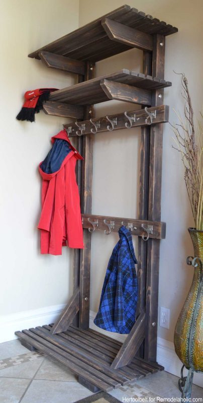 101 Diy Coat Rack Projects For, Coat Cubby Ideas