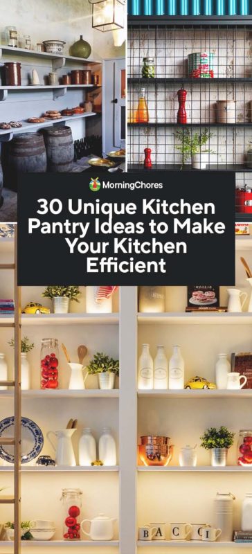 30 Unique Kitchen Pantry Ideas To Make Your Efficient