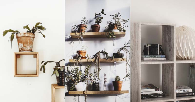 34 Diy Shelving Ideas That Are As, Creative Ways To Cover Open Shelves