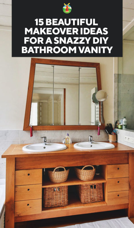 Snazzy Diy Bathroom Vanity, How To Put In New Bathroom Vanity