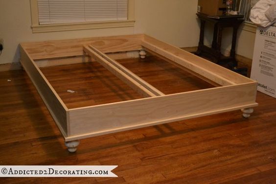 22 Spacious Diy Platform Bed Plans, How To Build A Platform Bed Frame With Legs