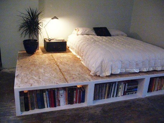 22 Spacious Diy Platform Bed Plans, How To Make A Homemade Platform Bed