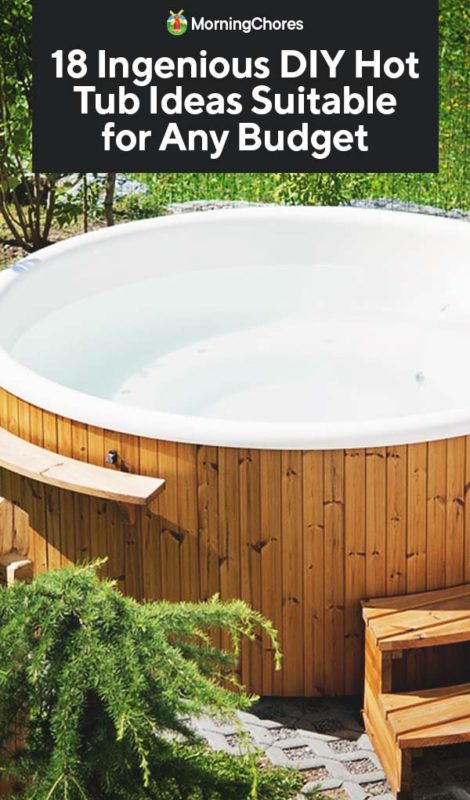 18 Ingenious Diy Hot Tub Plans Ideas, Outdoor Bathtub Ideas Diy