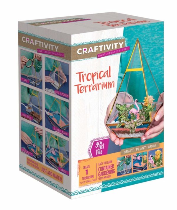 Creativity for Kids CRAFTIVITY Tropical Terrarium Kit Craft Kits for Teens