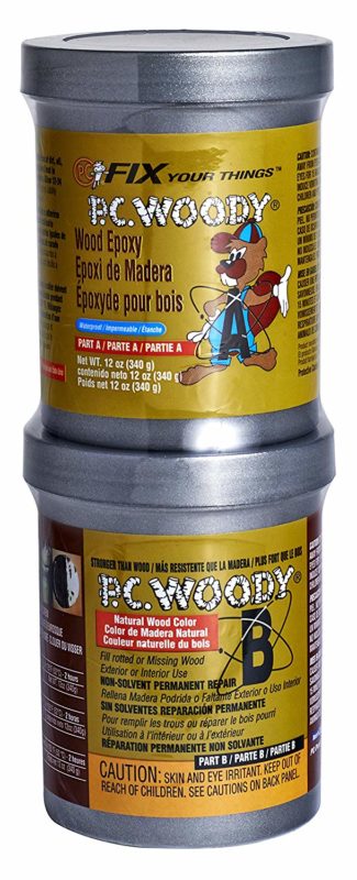 Protective Coating PC Products 16333 PC Woody Two-Part Wood Repair Epoxy Paste
