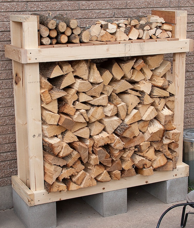 Build Diy Firewood Shed Plans, Small Outdoor Log Rack With Cover