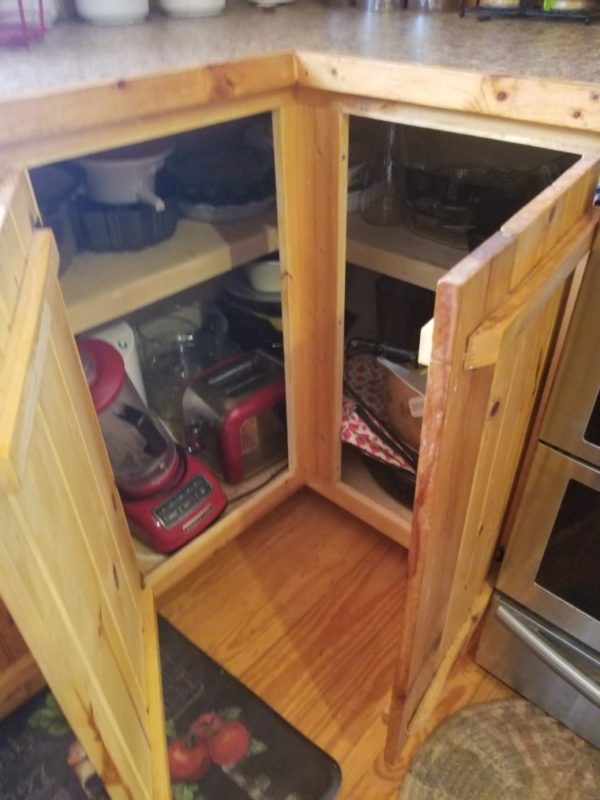How To Fix An Awkward Corner Cabinet In, How To Install Corner Cabinets