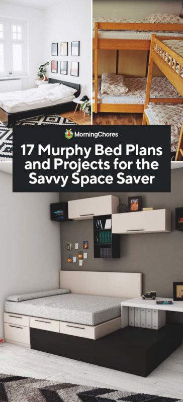 17 Murphy Bed Plans And Projects For, Diy Bookcase Murphy Bed
