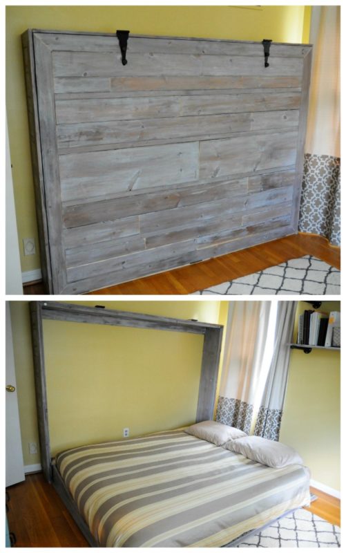 17 Murphy Bed Plans And Projects For, Diy Murphy Bunk Bed