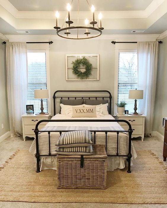 50 Rustic And Cozy Farmhouse Bedroom, Farmhouse Style Bedroom