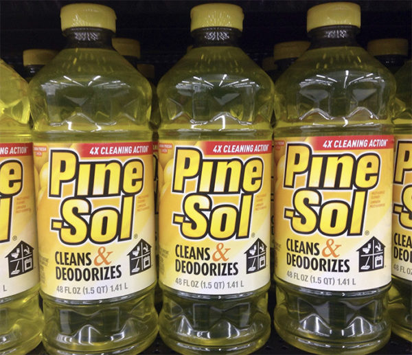 Pine-sol bottles