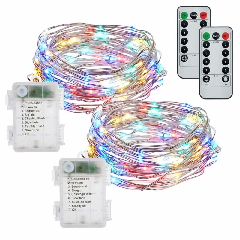 Buways 2-pack Battery-operated Christmas Lights