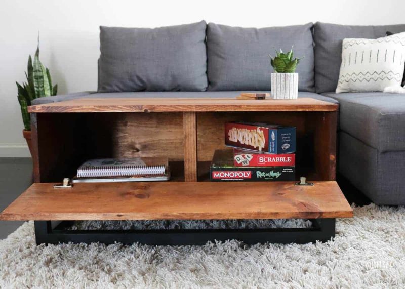 60 Diy Coffee Table Plans And Ideas With Form Function - Diy Rustic Coffee Table With Drawers