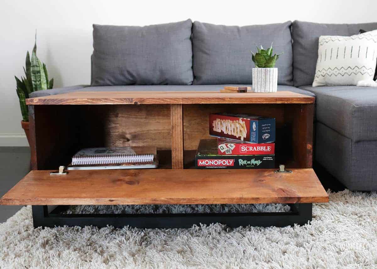 Coffee table with storage plans