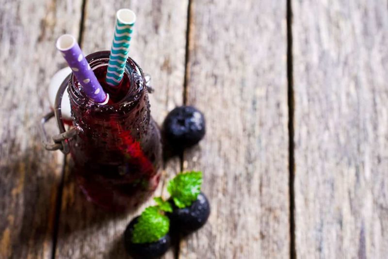 fermented soda recipe with blueberries