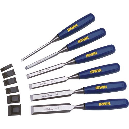 VonHaus 8 pc Craftsman Woodworking Wood Chisel Set for Carving with Honing