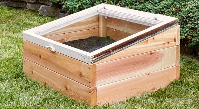 diy cold frames with an old window