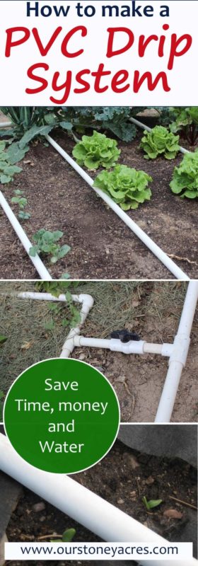 A Drip Irrigation System, Using Pvc Pipe For Garden Irrigation