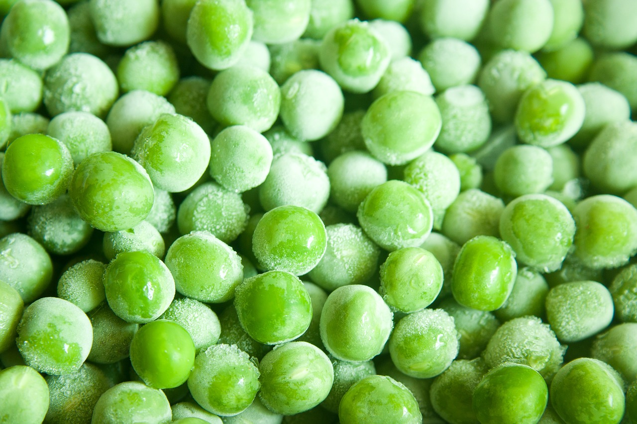 Peas are excellent for freezing