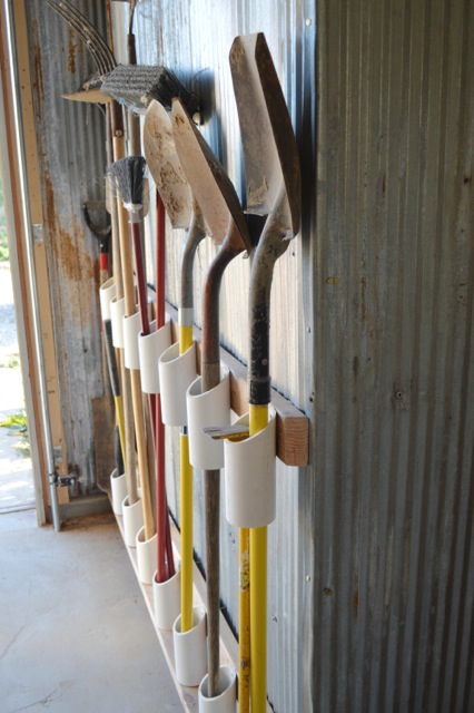 Garden storage PVC pipe projects