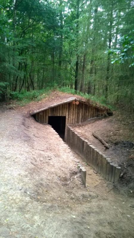 an underground storm shelter
