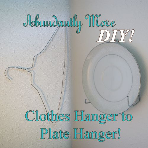 recycle hangers to become plate hangers