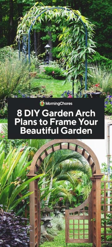 8 Diy Garden Arch Plans To Frame Your, How To Make A Simple Wooden Garden Arch