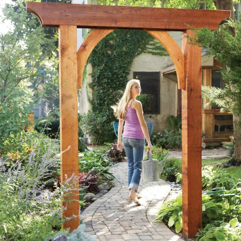 DIY garden arch