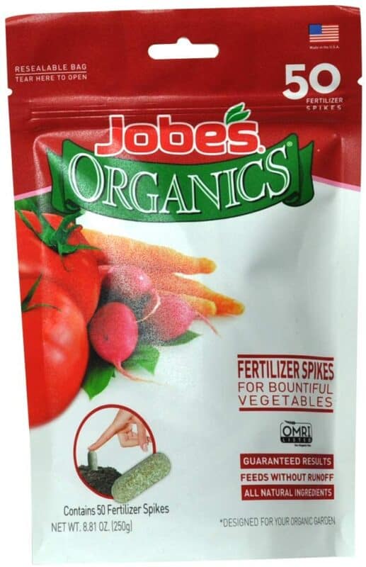 Jobe’s Organics Vegetable & Tomato Fertilizer Spikes