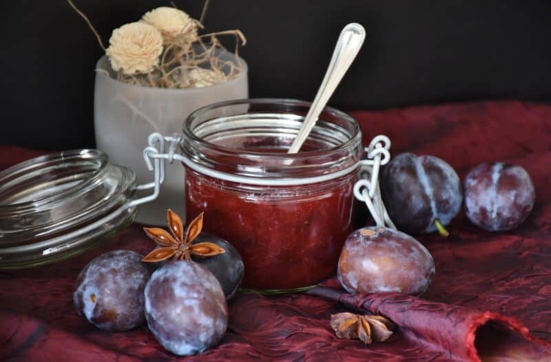 plum jam is the perfect way to preserve plums