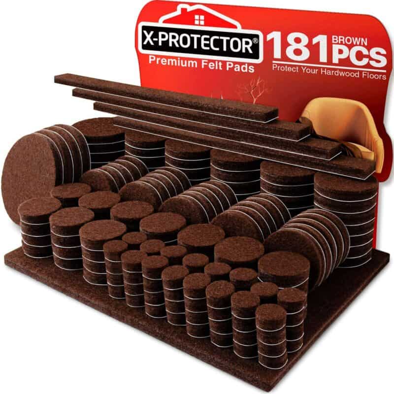 55pc Rubber Anti-Scratch Non-Slip Chair Table Leg Foot Wood Floor Protectors NEW 